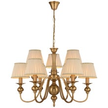 Astra Iron 9 Light Pendant with Shades